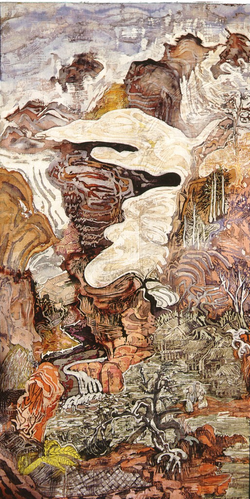 Riff on Kun-t'san, Red Rock Canyon, 1999 50" X 25"