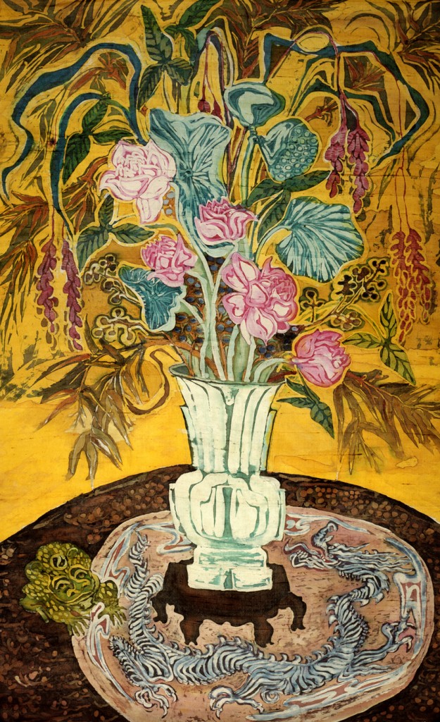 Tang Vase with Lotuses 2006 40" X 30"